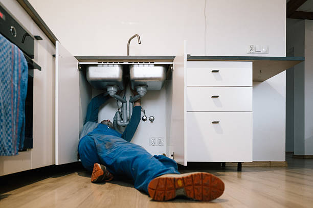 Professional Drain Cleaning technician working in Aston, PA